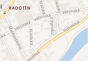 Věštínská v obci Praha - mapa ulice