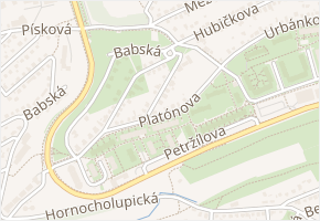 Větrovcova v obci Praha - mapa ulice