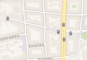 Veverkova v obci Praha - mapa ulice