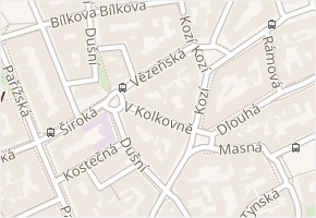 Vězeňská v obci Praha - mapa ulice