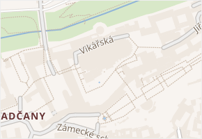 Vikářská v obci Praha - mapa ulice