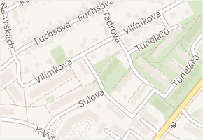 Vilímkova v obci Praha - mapa ulice