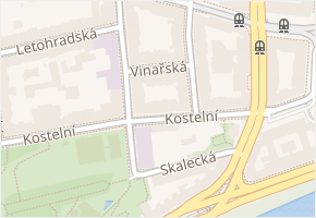 Vinařská v obci Praha - mapa ulice