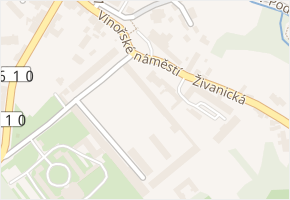 Vinořské náměstí v obci Praha - mapa ulice