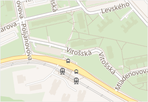 Vitošská v obci Praha - mapa ulice