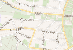 Vítovcova v obci Praha - mapa ulice