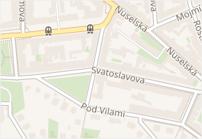 Vladimírova v obci Praha - mapa ulice