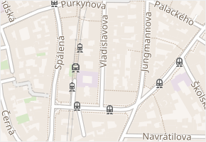 Vladislavova v obci Praha - mapa ulice