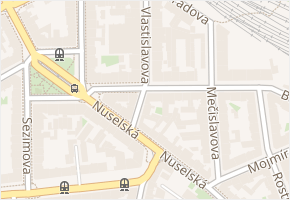 Vlastislavova v obci Praha - mapa ulice