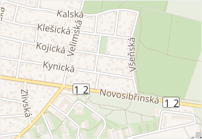 Vlkanovská v obci Praha - mapa ulice