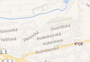 Vlkovická v obci Praha - mapa ulice