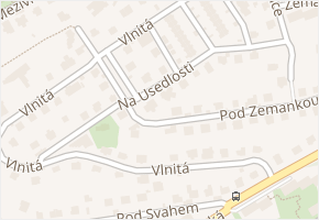 Vlnitá v obci Praha - mapa ulice