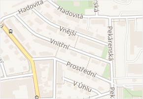 Vnější v obci Praha - mapa ulice