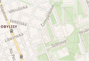 Vodochodská v obci Praha - mapa ulice