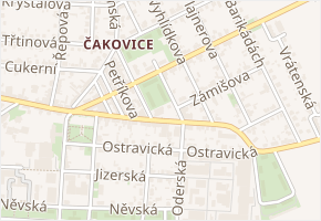 Vojáčkova v obci Praha - mapa ulice