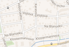 Vojtova v obci Praha - mapa ulice