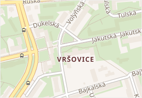 Volyňská v obci Praha - mapa ulice