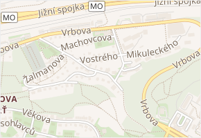 Vostrého v obci Praha - mapa ulice