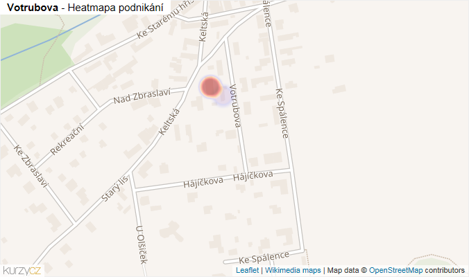 Mapa Votrubova - Firmy v ulici.