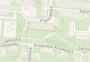 Vratislavská v obci Praha - mapa ulice