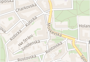 Vršovické náměstí v obci Praha - mapa ulice