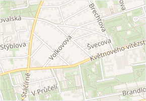 Vycpálkova v obci Praha - mapa ulice