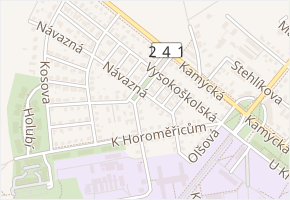 Výhledské náměstí v obci Praha - mapa ulice