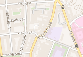 Vyšehradská v obci Praha - mapa ulice