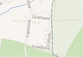 Za břízami v obci Praha - mapa ulice