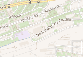 Za lány v obci Praha - mapa ulice