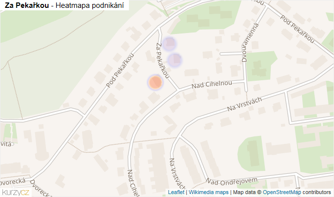 Mapa Za Pekařkou - Firmy v ulici.