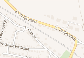 Za podjezdem v obci Praha - mapa ulice