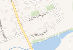 Za prodejnou v obci Praha - mapa ulice