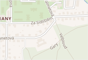 Za sídlištěm v obci Praha - mapa ulice