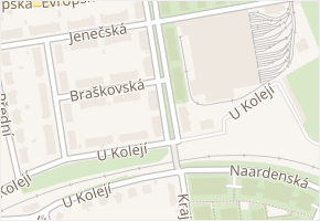 Za vokovickou vozovnou v obci Praha - mapa ulice