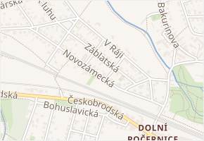 Záblatská v obci Praha - mapa ulice