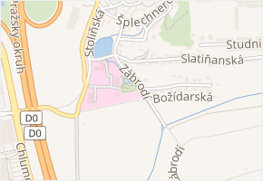 Zábrodí v obci Praha - mapa ulice