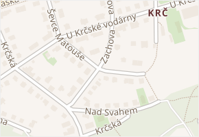 Zachova v obci Praha - mapa ulice
