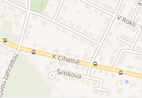 Zahrádkářů v obci Praha - mapa ulice