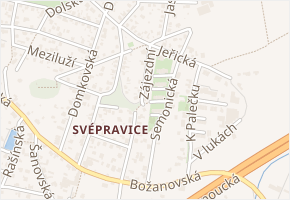 Zájezdní v obci Praha - mapa ulice