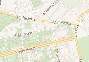 Zálužanského v obci Praha - mapa ulice