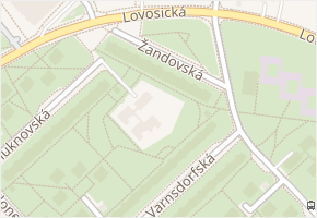 Žandovská v obci Praha - mapa ulice