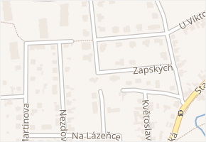 Zapských v obci Praha - mapa ulice