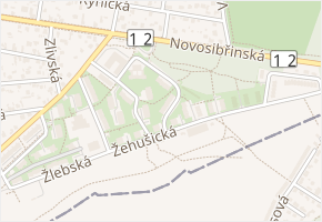 Žárovická v obci Praha - mapa ulice