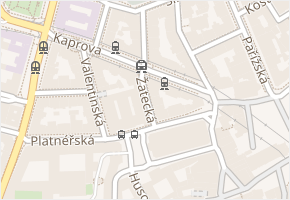 Žatecká v obci Praha - mapa ulice