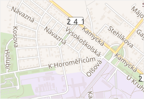 Závadova v obci Praha - mapa ulice