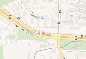 Záveská v obci Praha - mapa ulice