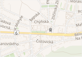 Zbečenská v obci Praha - mapa ulice