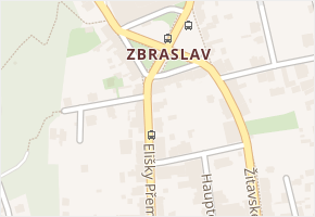 Zbraslav v obci Praha - mapa části obce