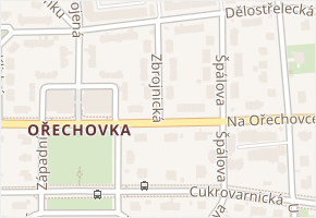 Zbrojnická v obci Praha - mapa ulice